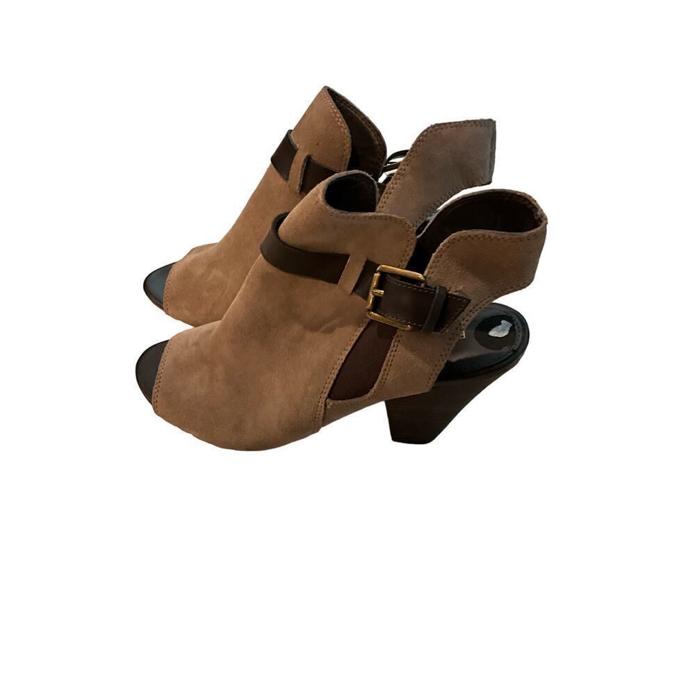 Franko Sarto Beige suede Bootie sz 9.5